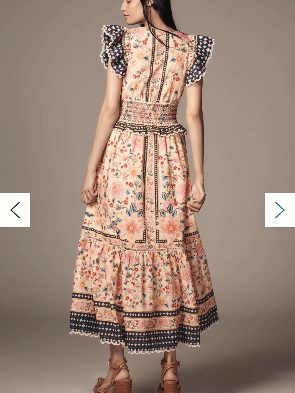 Farm Rio Superbloom Tapestry Ruffle Maxi Dress - Picture 2 of 8